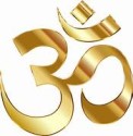Traditional Om Symbol representing universal vibration and spiritual energy in Sanatan Dharma. 